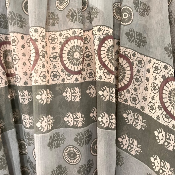 Doman Sleeve Sheer Flowy Boho Blouse - Picture 7 of 8